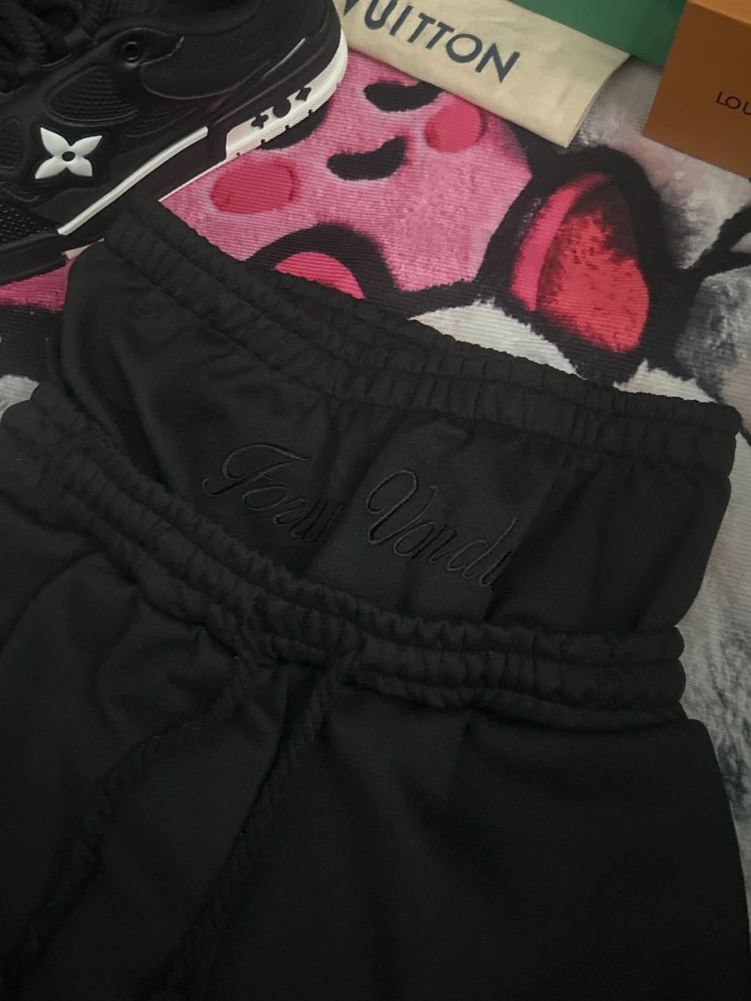 Black double waisted sweatpants - photo 2