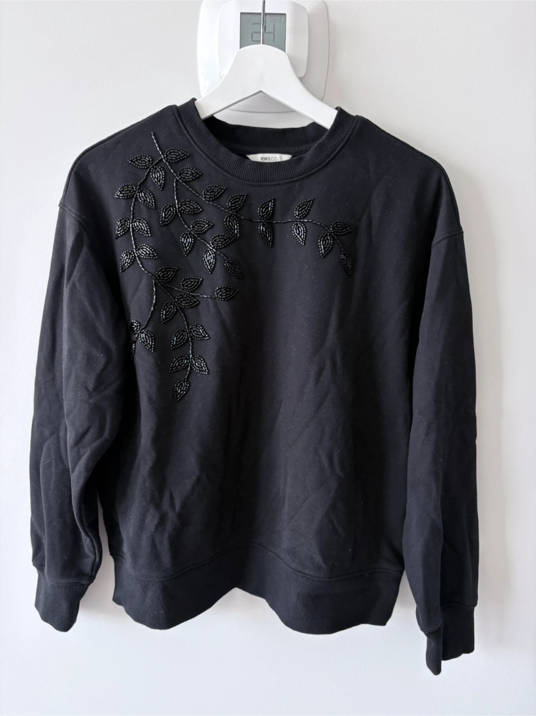 RW&CO. Black Beaded Sweatshirt M/M