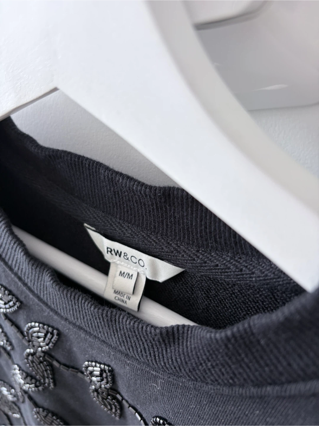 RW&CO. Black Beaded Sweatshirt M/M - photo 2