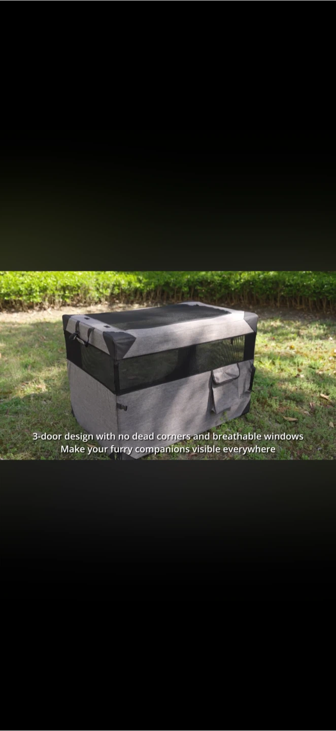 Nottia Foldable Soft Dog Crate Travel Carrier - photo 2