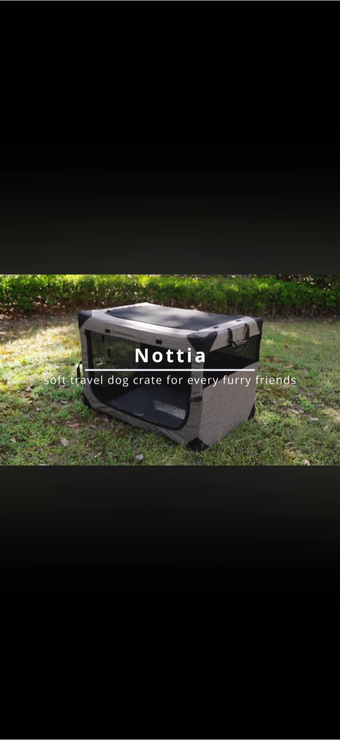 Nottia Foldable Soft Dog Crate Travel Carrier - photo 4