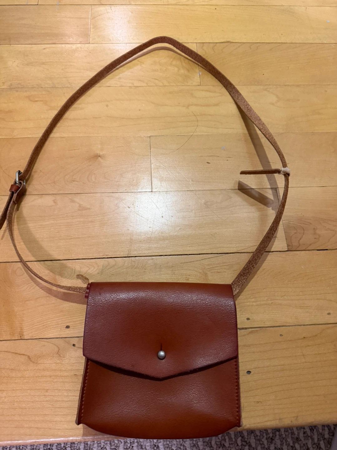 Brown Leather Crossbody Bag