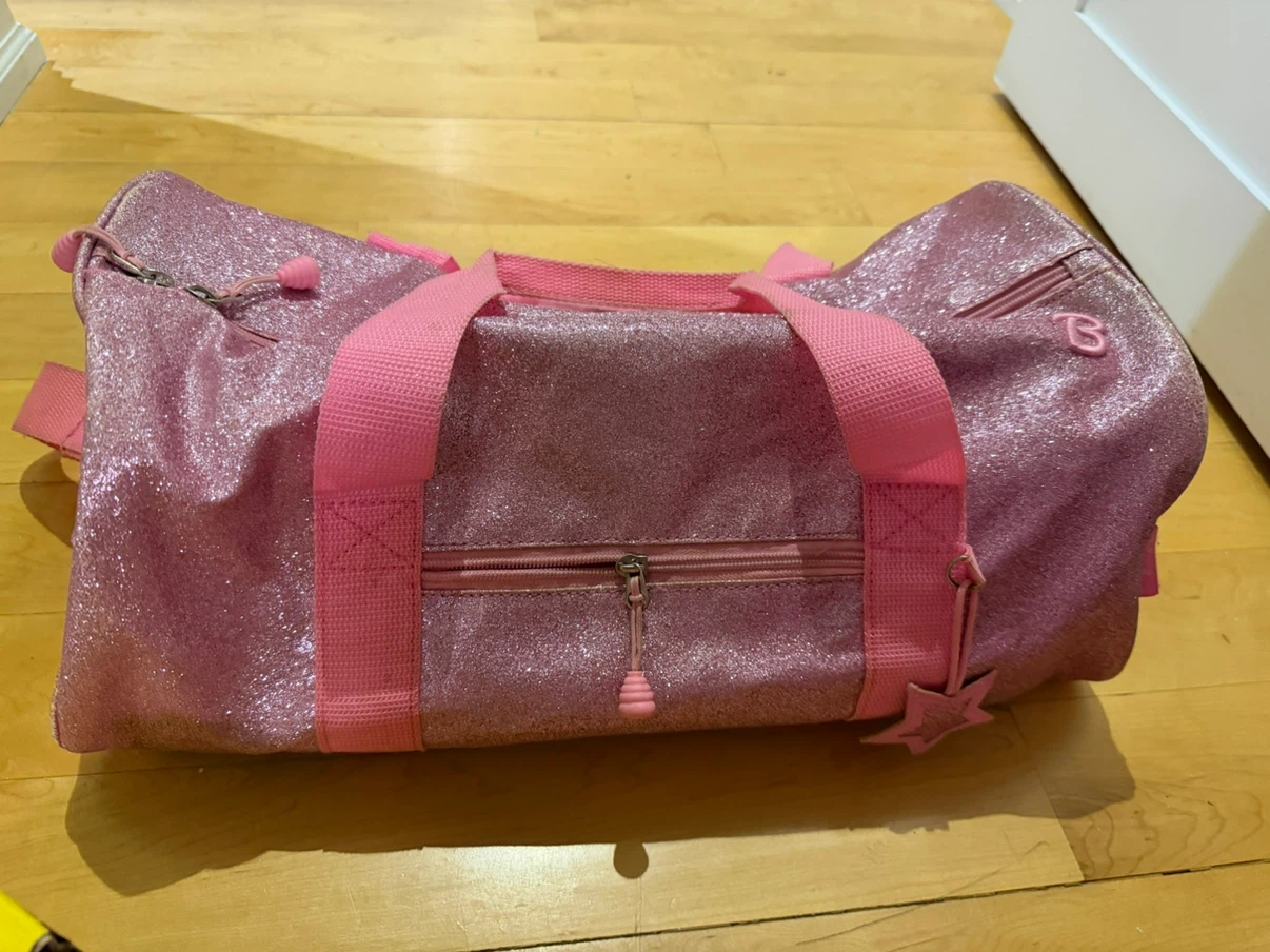 Pink Glitter Duffel Bag