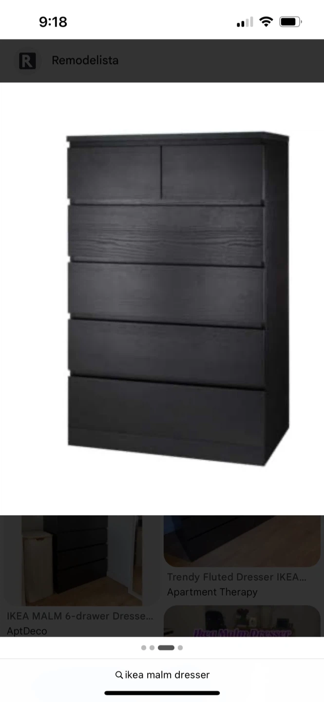ISO IKEA Malm Dresser black/brown