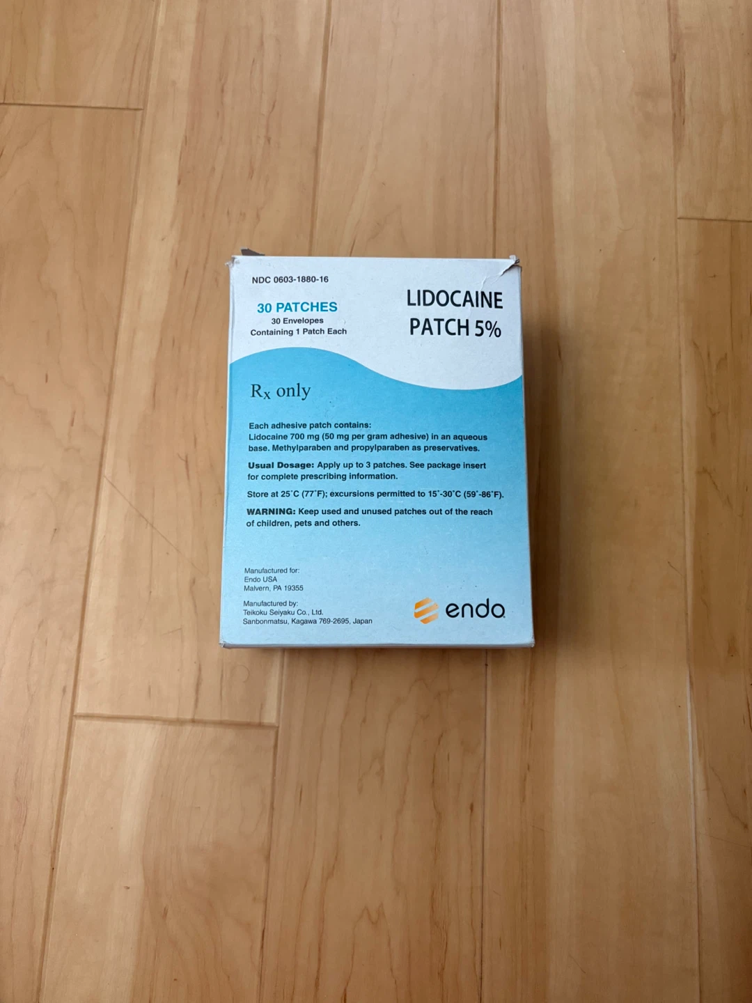 Lidocaine Patch 5% - 34 Patches