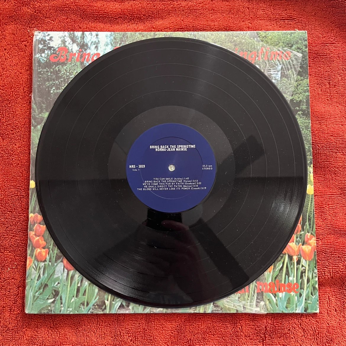 Bring Back The Springtime Vinyl Record by Norma Jean Malpass - photo 2