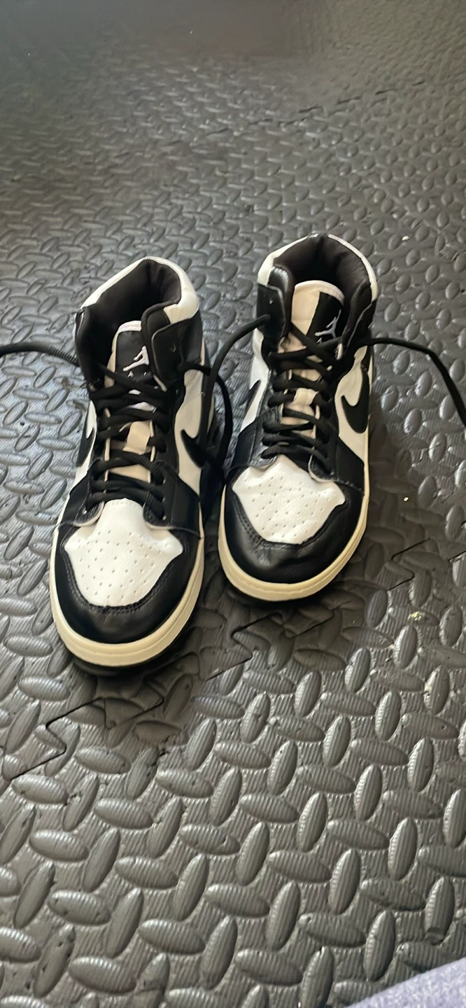 Nike Air Jordan 1 Mid "Black White Panda" | Men's Size 7.5