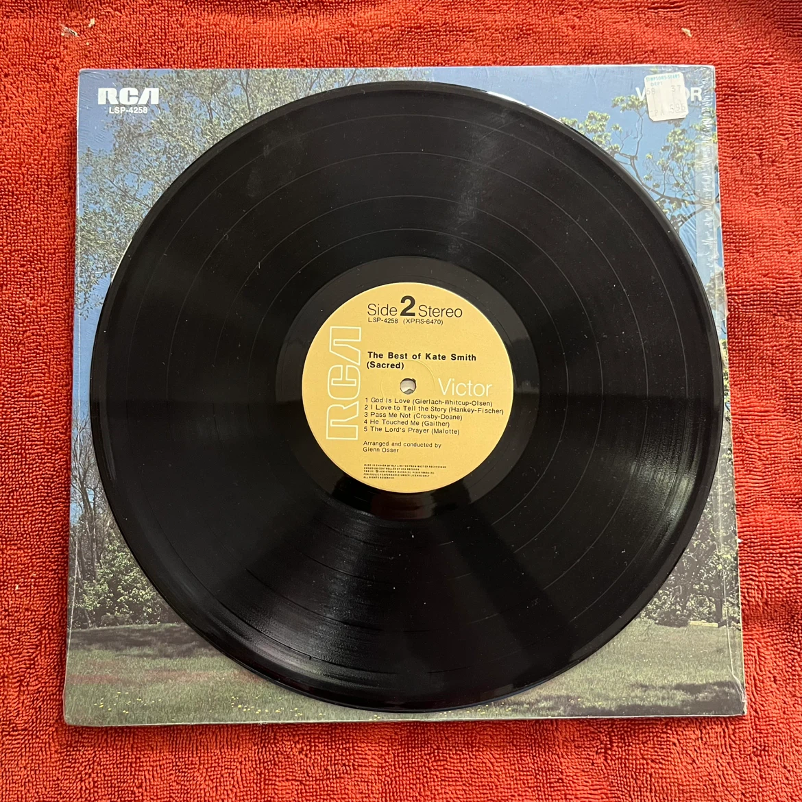 The Best of Kate Smith - Sacred Vinyl Record - photo 2