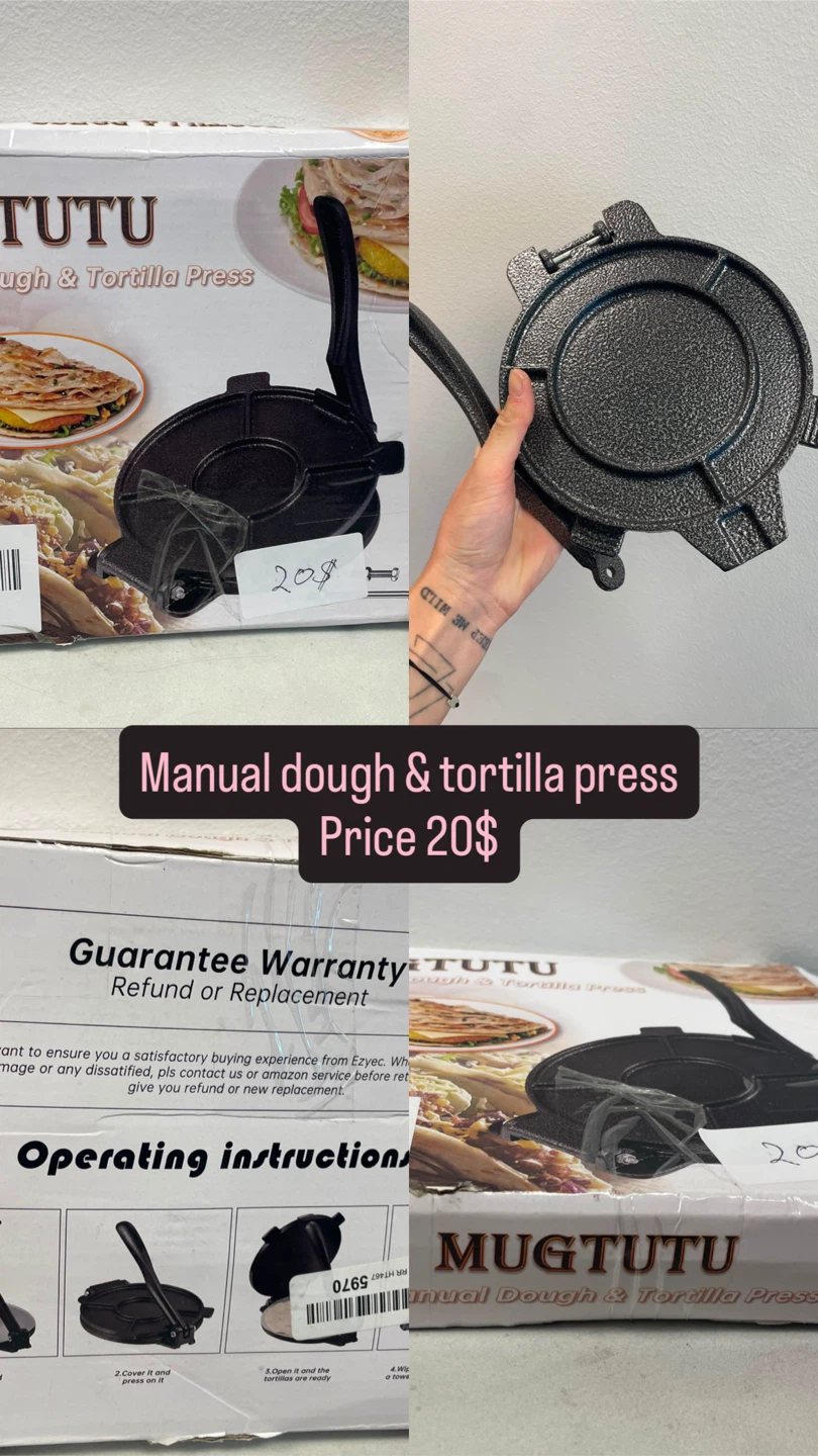 MUGTUTU Manual Dough & Tortilla Press