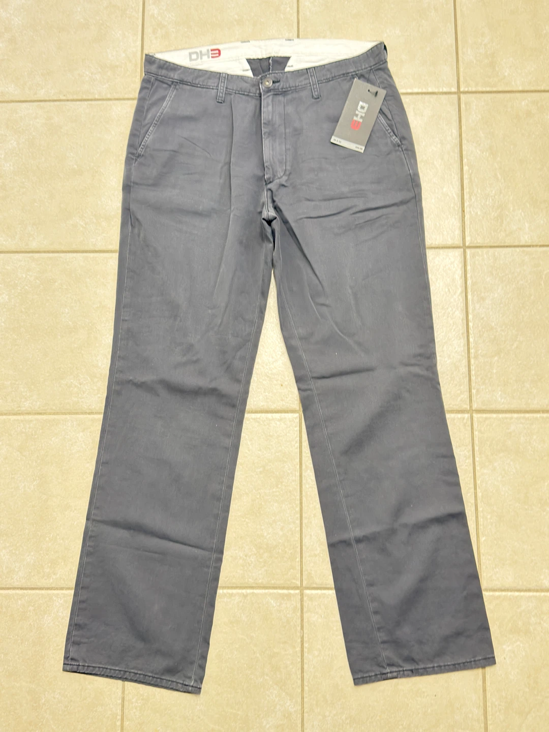 DH3 Men's Grey Pants 36 x 32