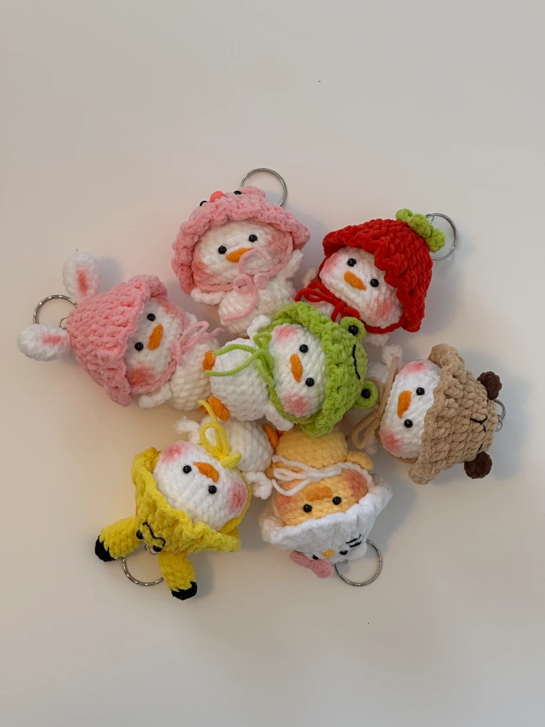 Crochet Duck keychains
