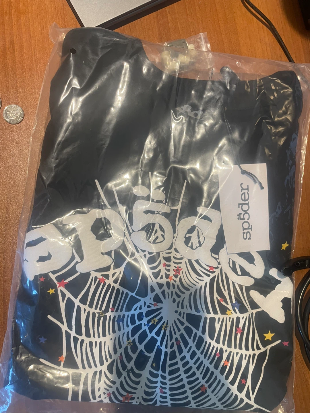 Sp5der T-Shirt Black Size M