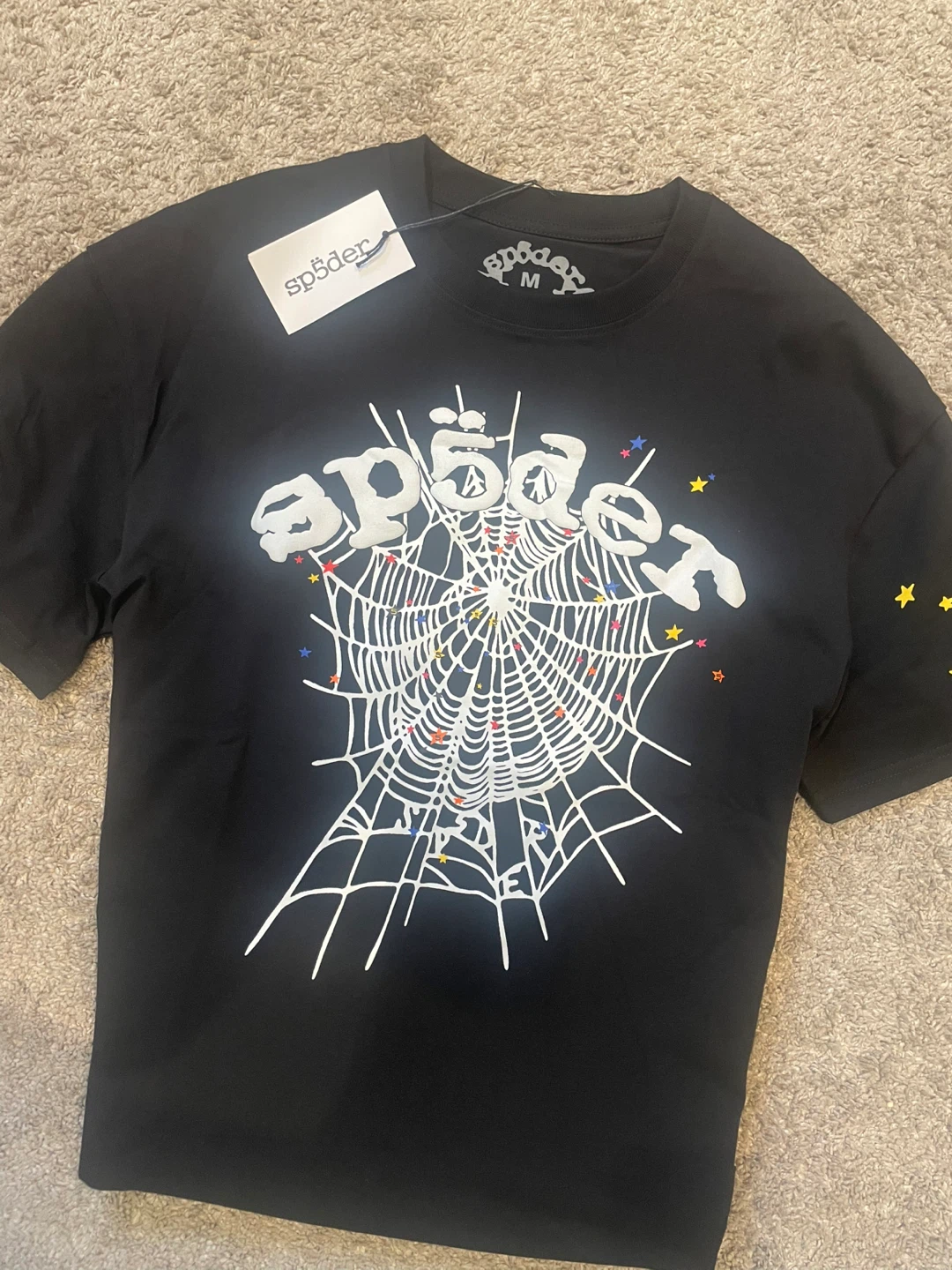 Sp5der T-Shirt Black Size M - photo 2