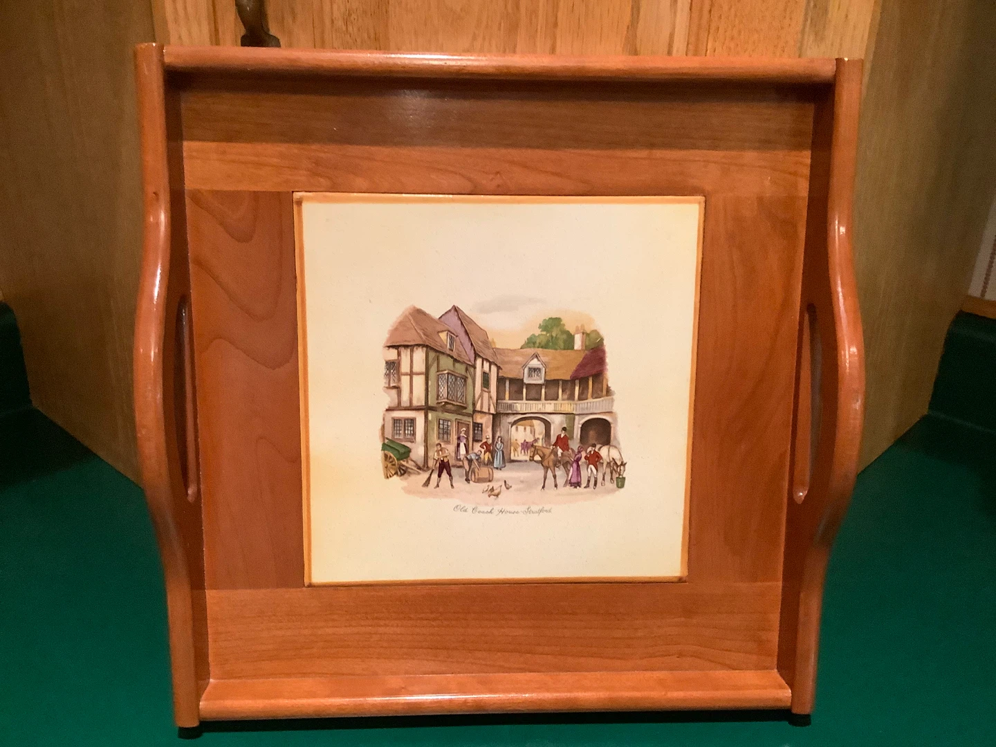 Vt Wooden Serving Tray “Old Coach House in Stratford” 🐞