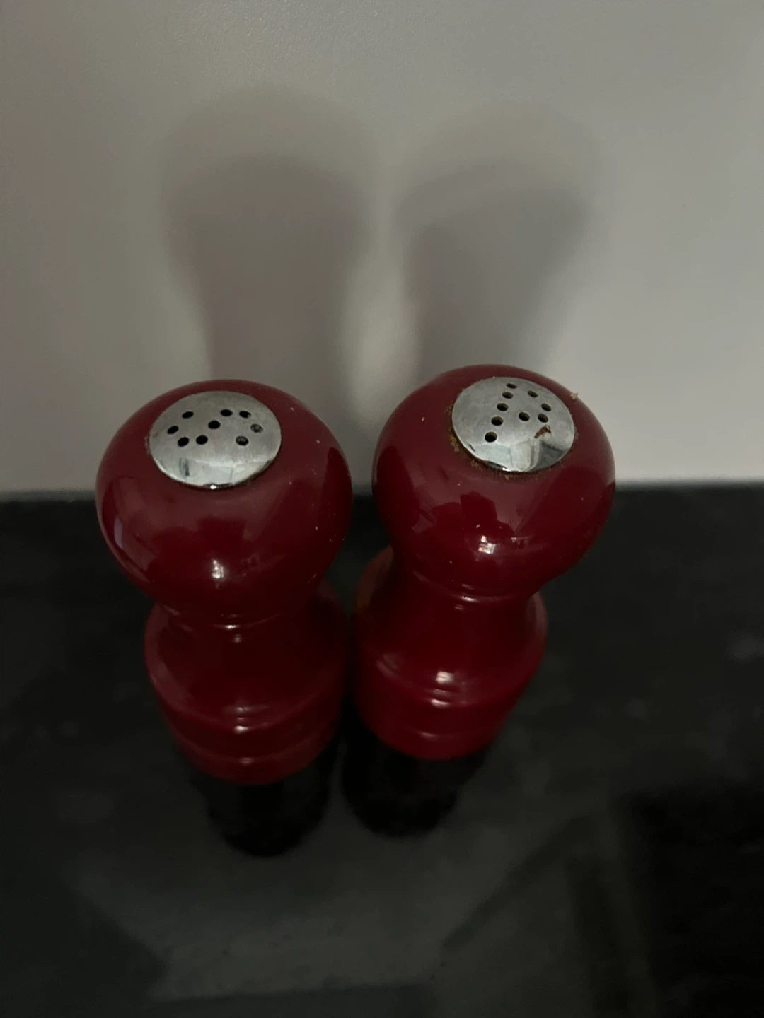 Red Salt and Pepper Shakers Set