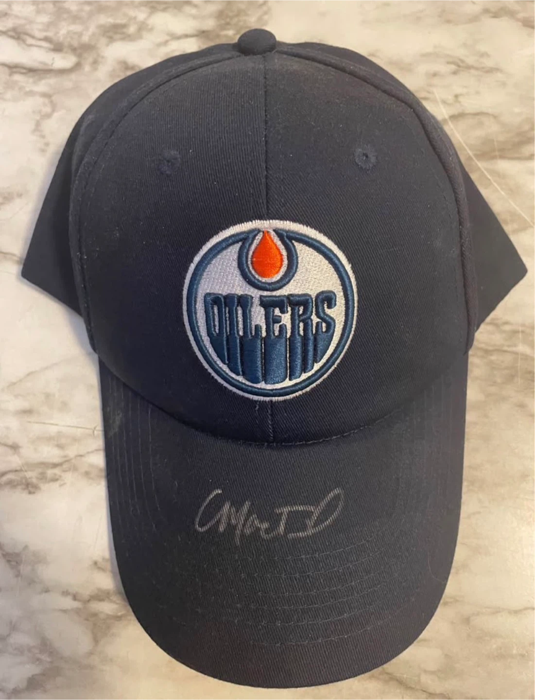Edmonton Oilers Craig MacTavish Autographed Baseball Cap - photo 2