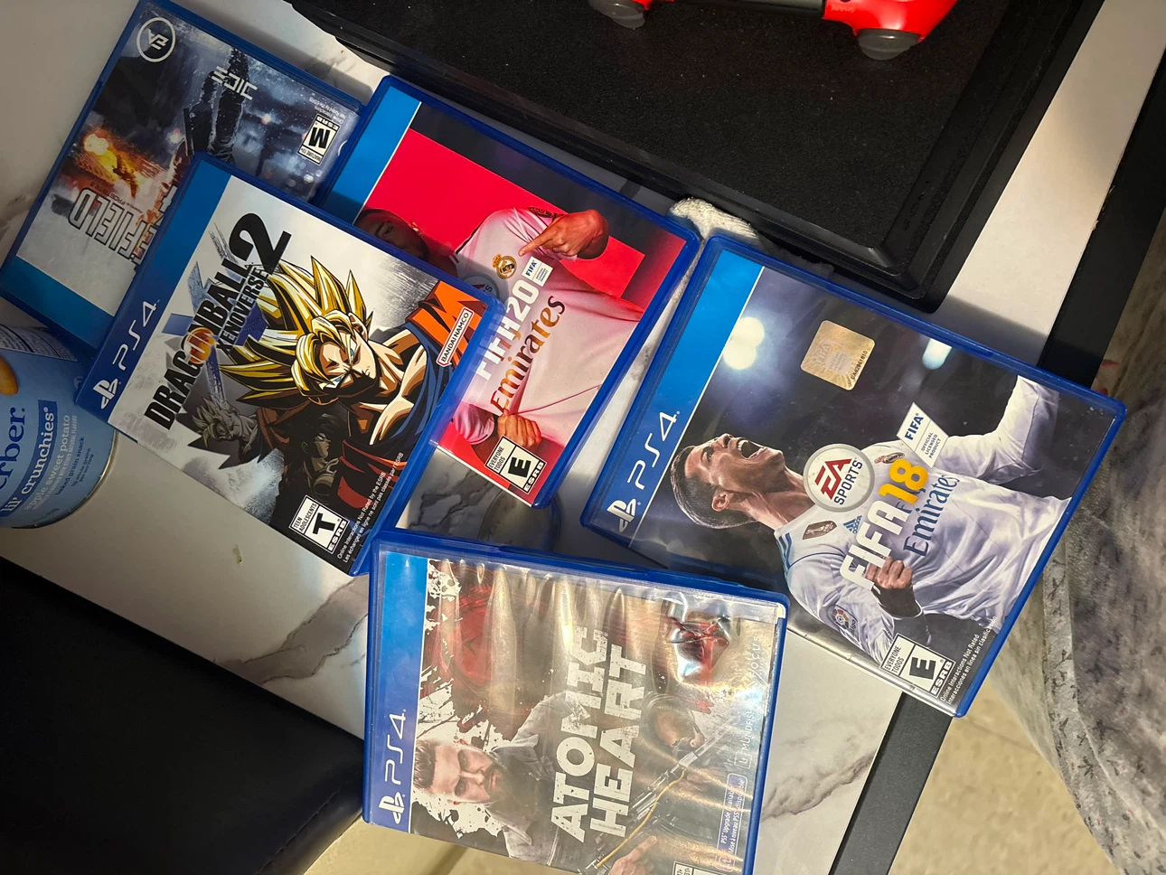 PlayStation 4 Console with 5 Games and 2 Controllers - photo 5