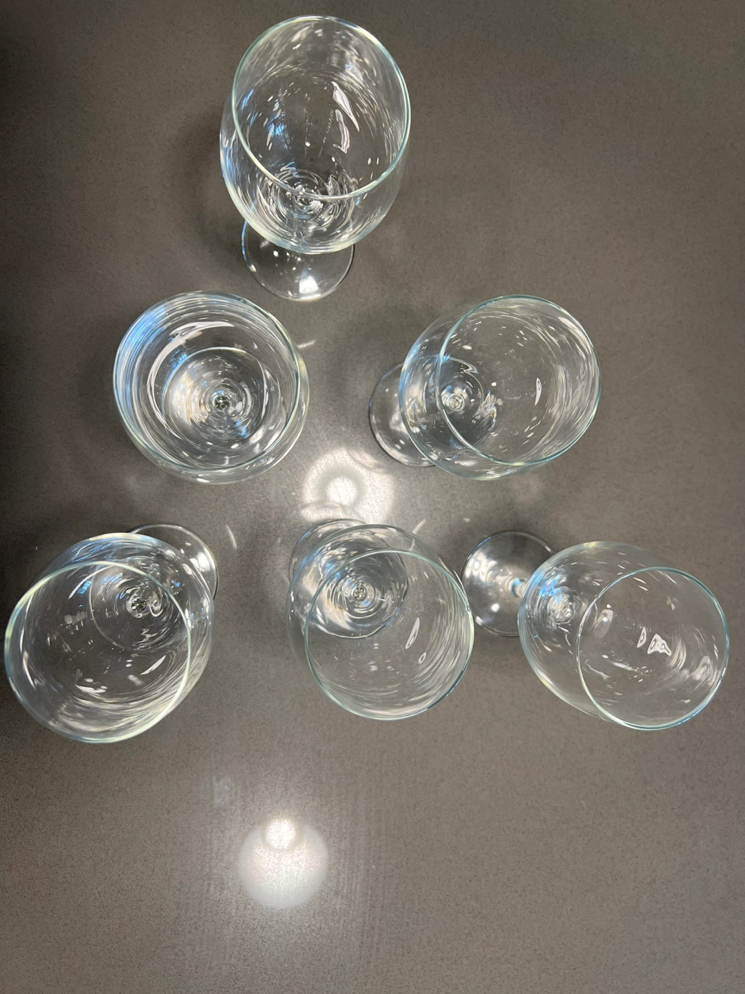 Set of 6 Clear Wine Glasses - photo 3