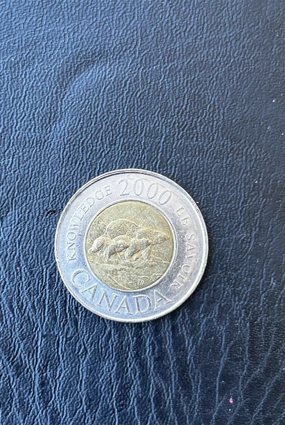 2000 Canada Path of Knowledge Toonie Two Dollar Coin