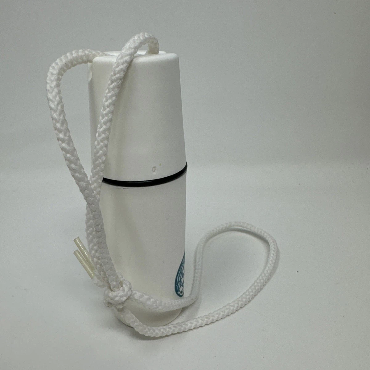 ⚽ White container with lanyard