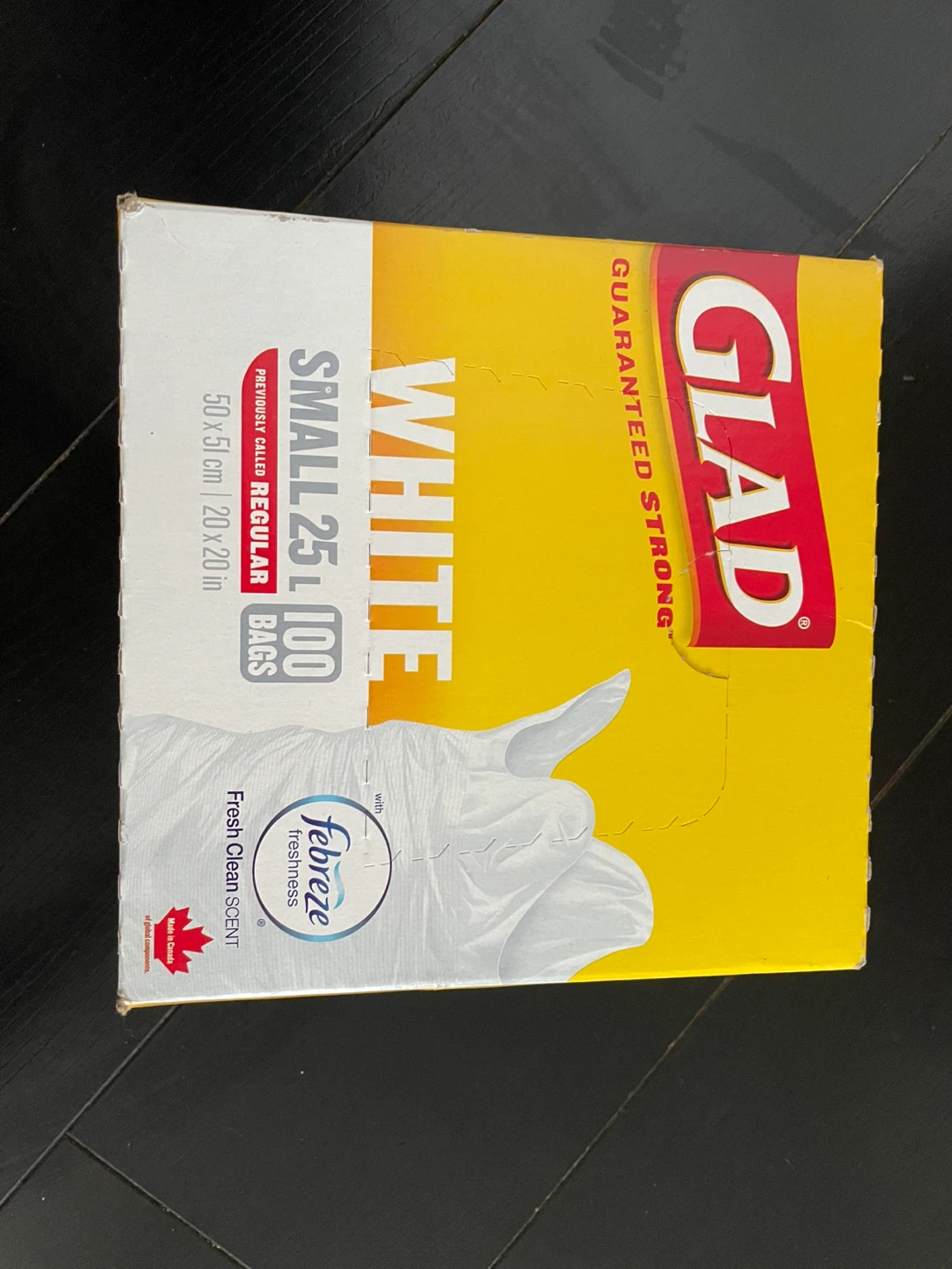 Glad Small White Garbage Bags 100 Count