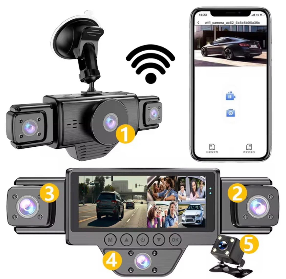 5-channel dash cam with wifi - photo 4