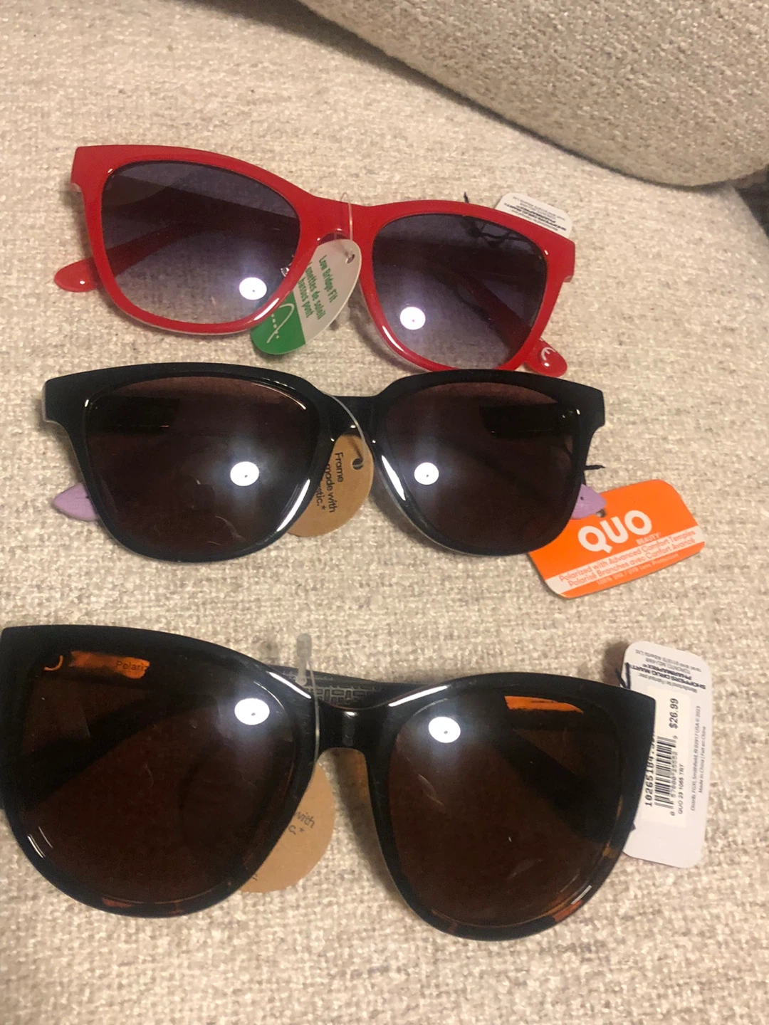 3 NEW QUO Beauty Polarized Sunglasses