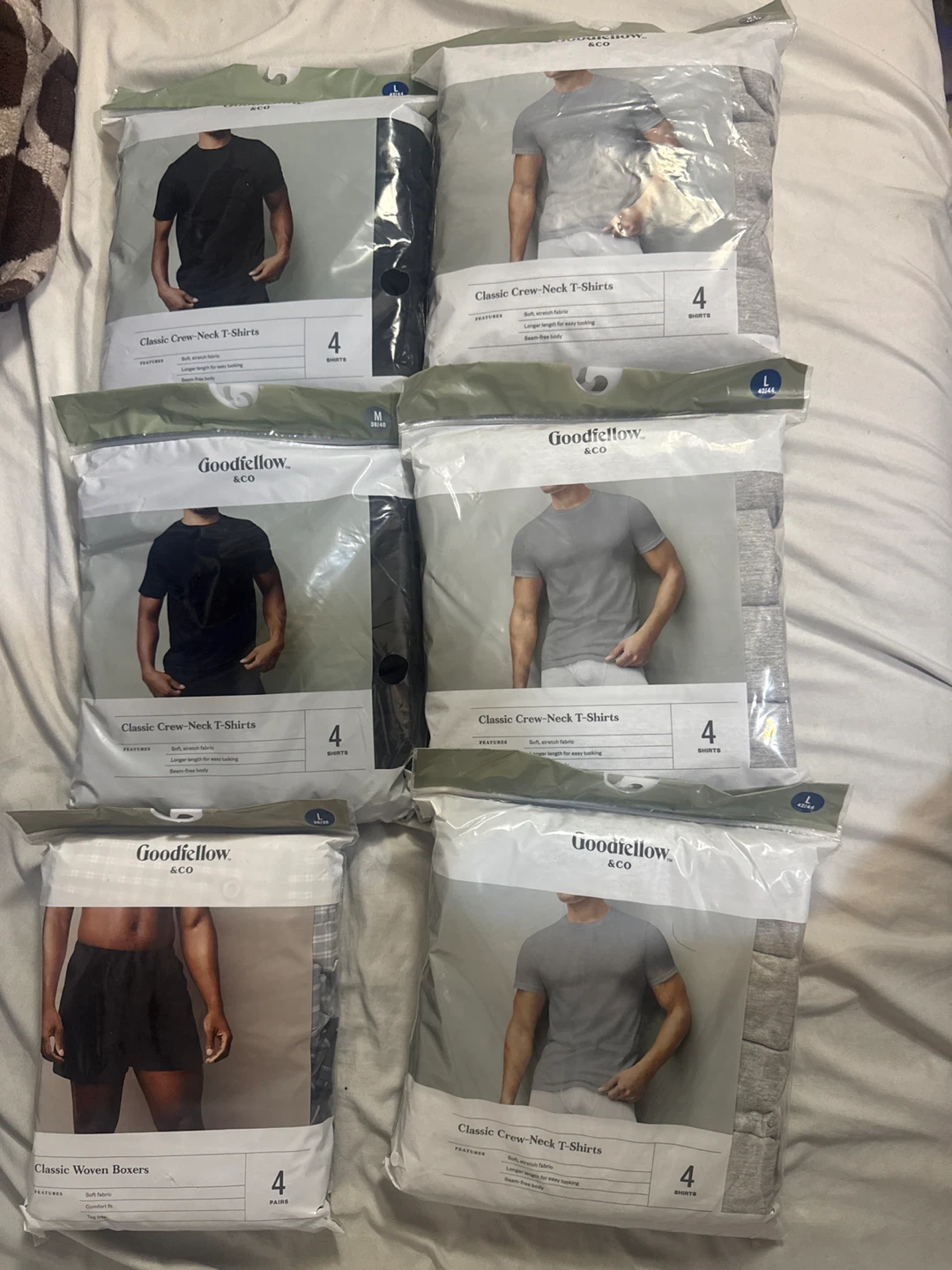 Goodfellow & Co. Classic Crew Neck T-Shirts (4-Pack)