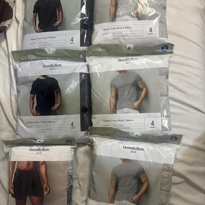 ( 6 pcs )Goodfellow & Co. Classic Crew Neck T-Shirts (4-Pack)