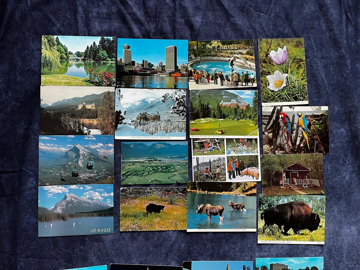 1950-1960 Canadian Landscape and Wildlife Postcards