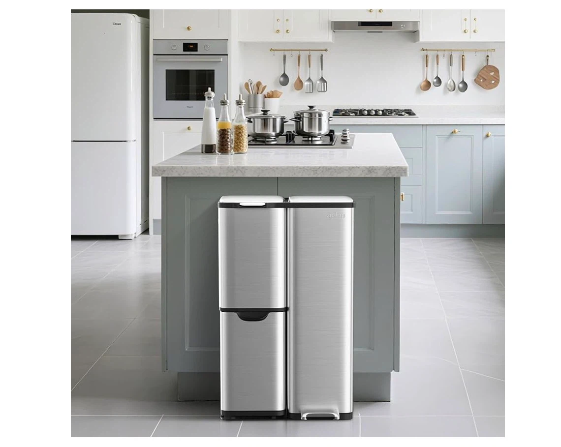 mVm 3 Compartment Kitchen Garbage Can - photo 3