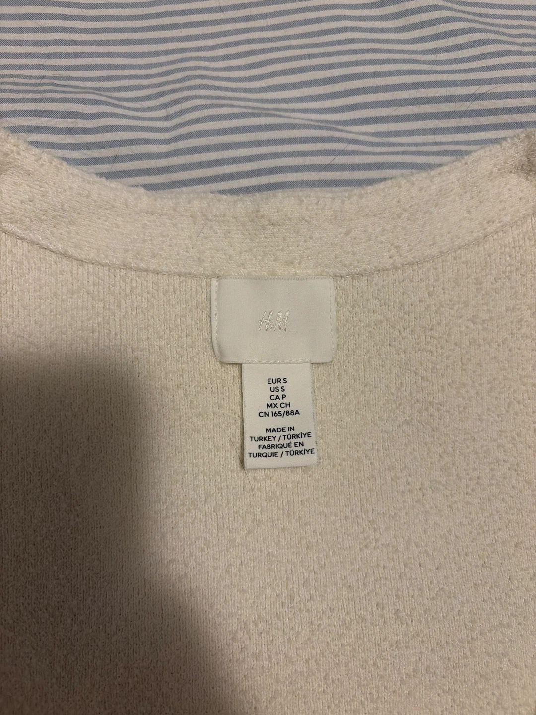 H&M Cream Textured Vest with Gold Buttons - photo 2