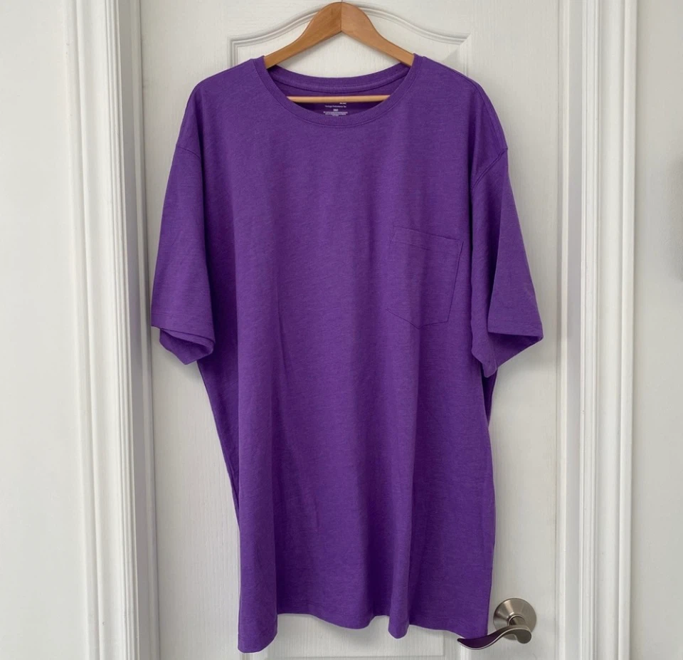 New - St. John's Bay Purple Heritage Performance Tee 2XL