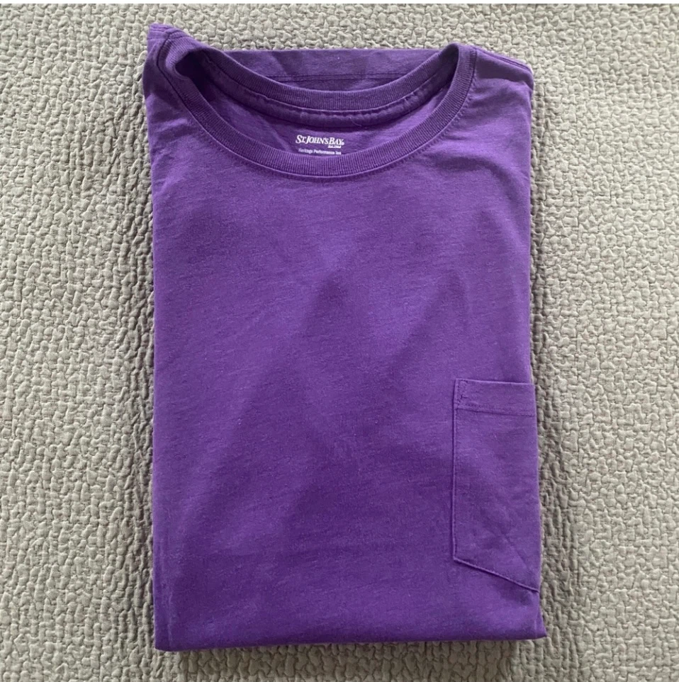 New - St. John's Bay Purple Heritage Performance Tee 2XL - photo 3