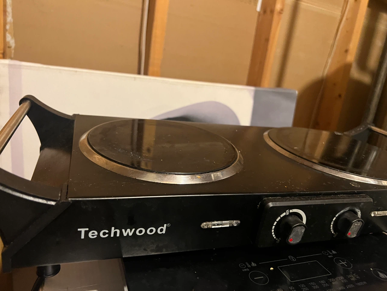 Techwood Double Burner Hot Plate