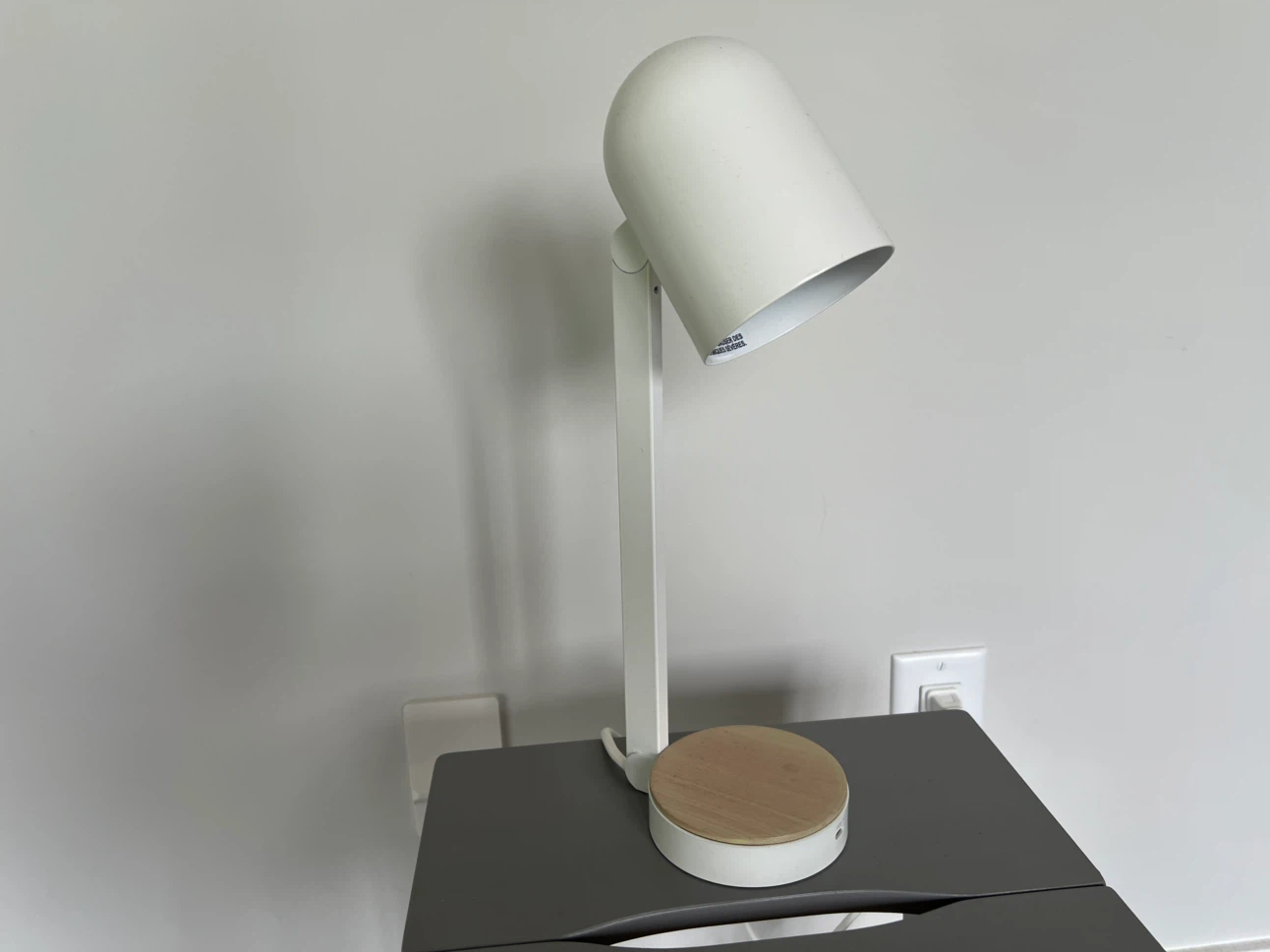 IKEA Ensmärke Desk Lamp with Wood Base