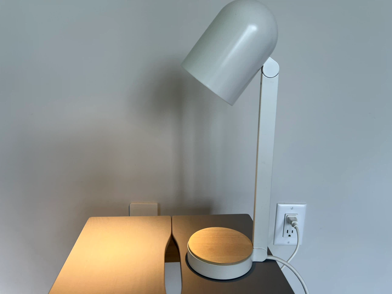 IKEA Ensmärke Desk Lamp with Wood Base - photo 2