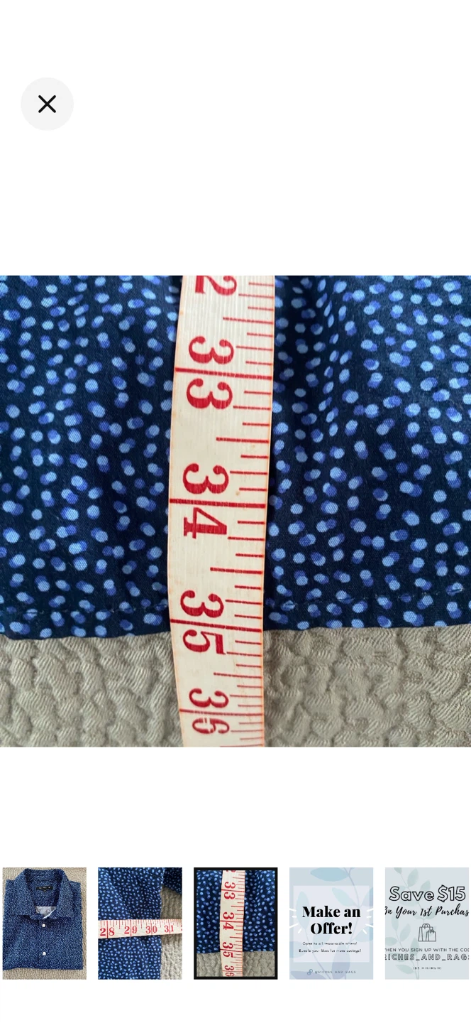 Britches Men’s 3XL Navy Print Shirt Sleeve Shirt - photo 3