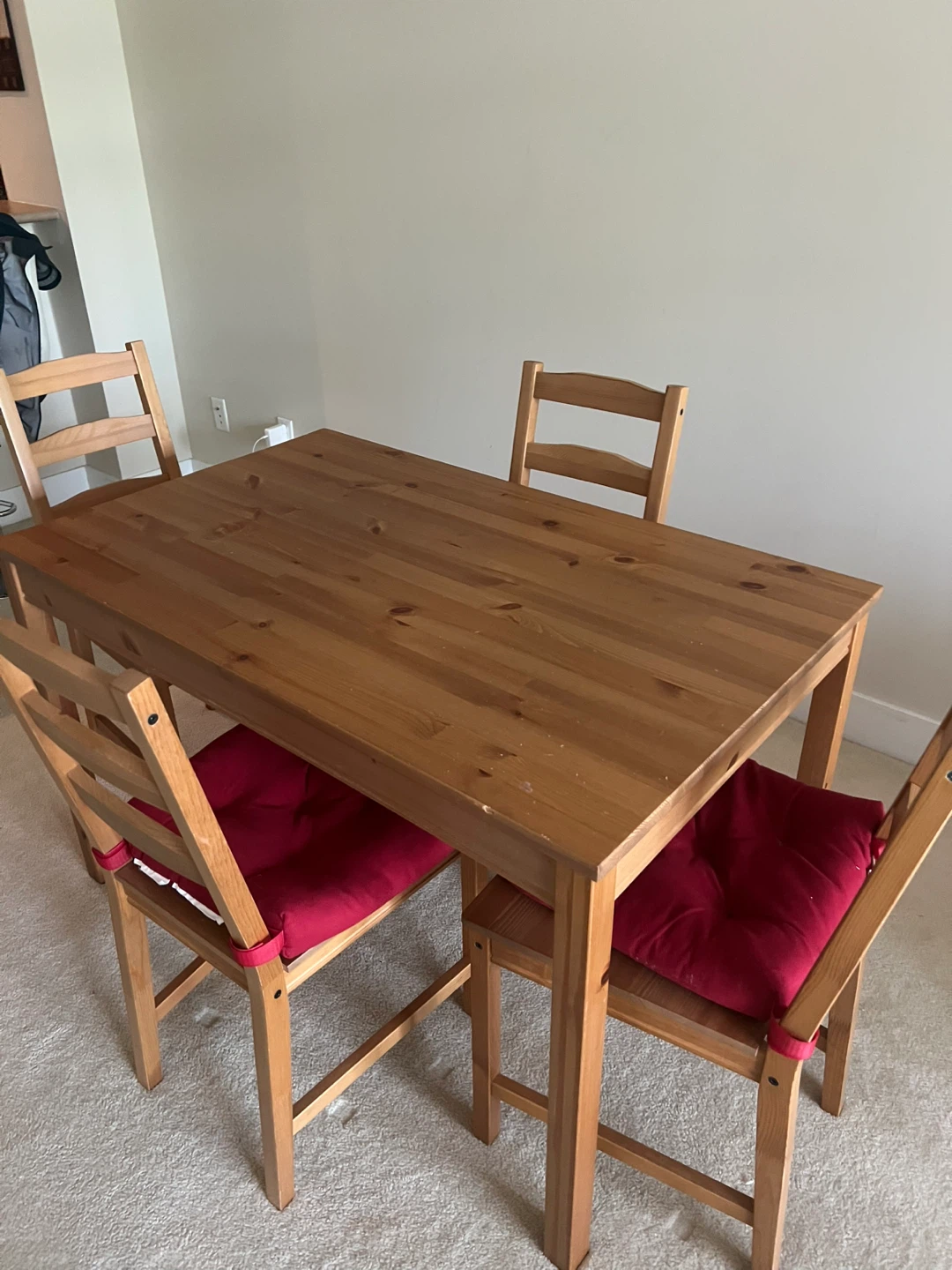 Wooden Dining Table with 4 Chairs - photo 3