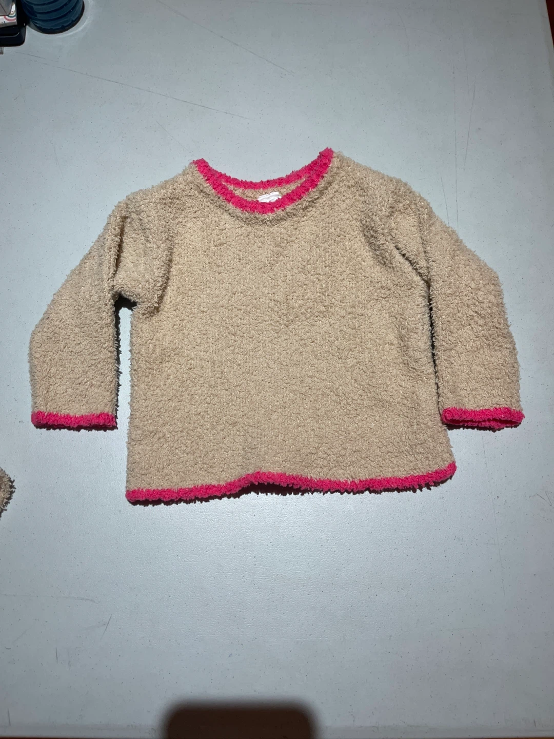 Baby Girl Fuzzy Tan Outfit - photo 2