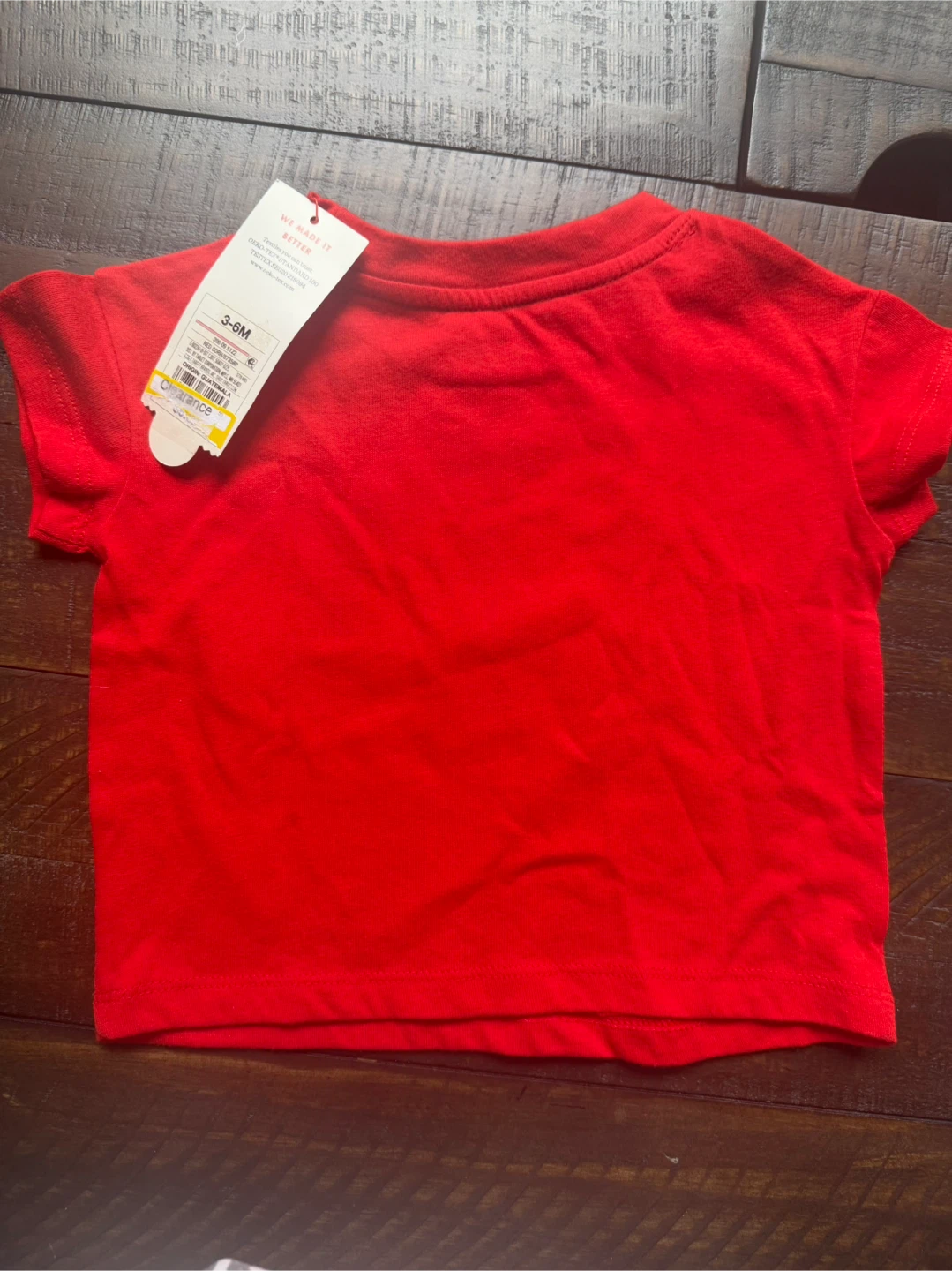 Cat & Jack 3-6 M Baby Red "Sunshine State of Mind" T-Shirt - photo 3