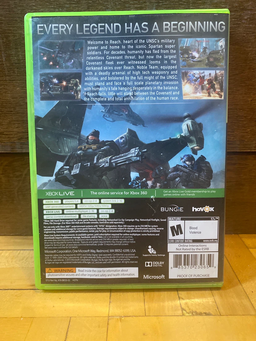 Halo Reach Xbox 360 Platinum Hits Game - photo 3