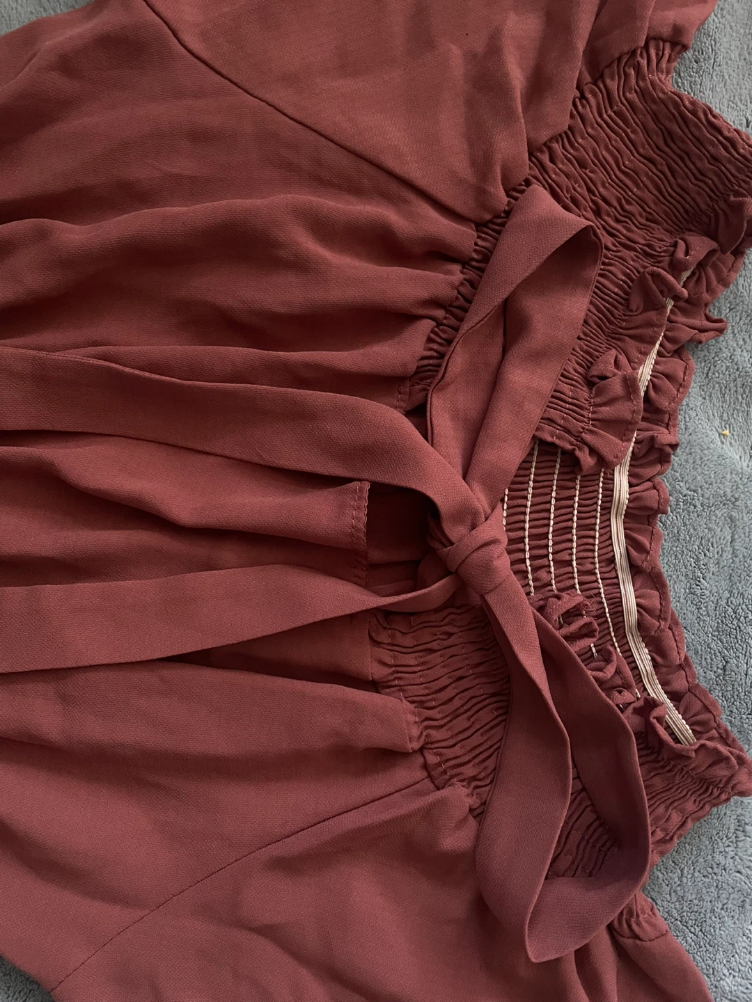 Smocked Neck Ruffle Dress - photo 5