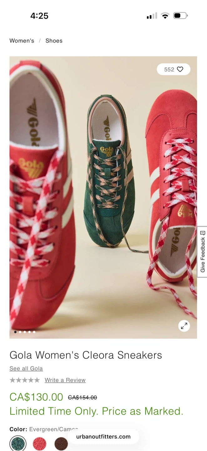 Gola Women's Cleora Sneakers - Coral/Off White