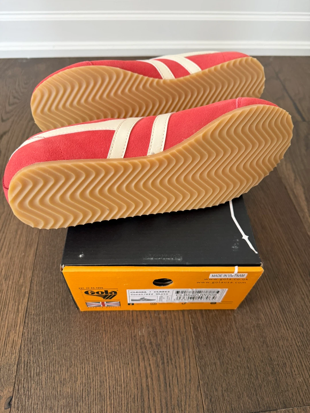 Gola Women's Cleora Sneakers - Coral/Off White - photo 3
