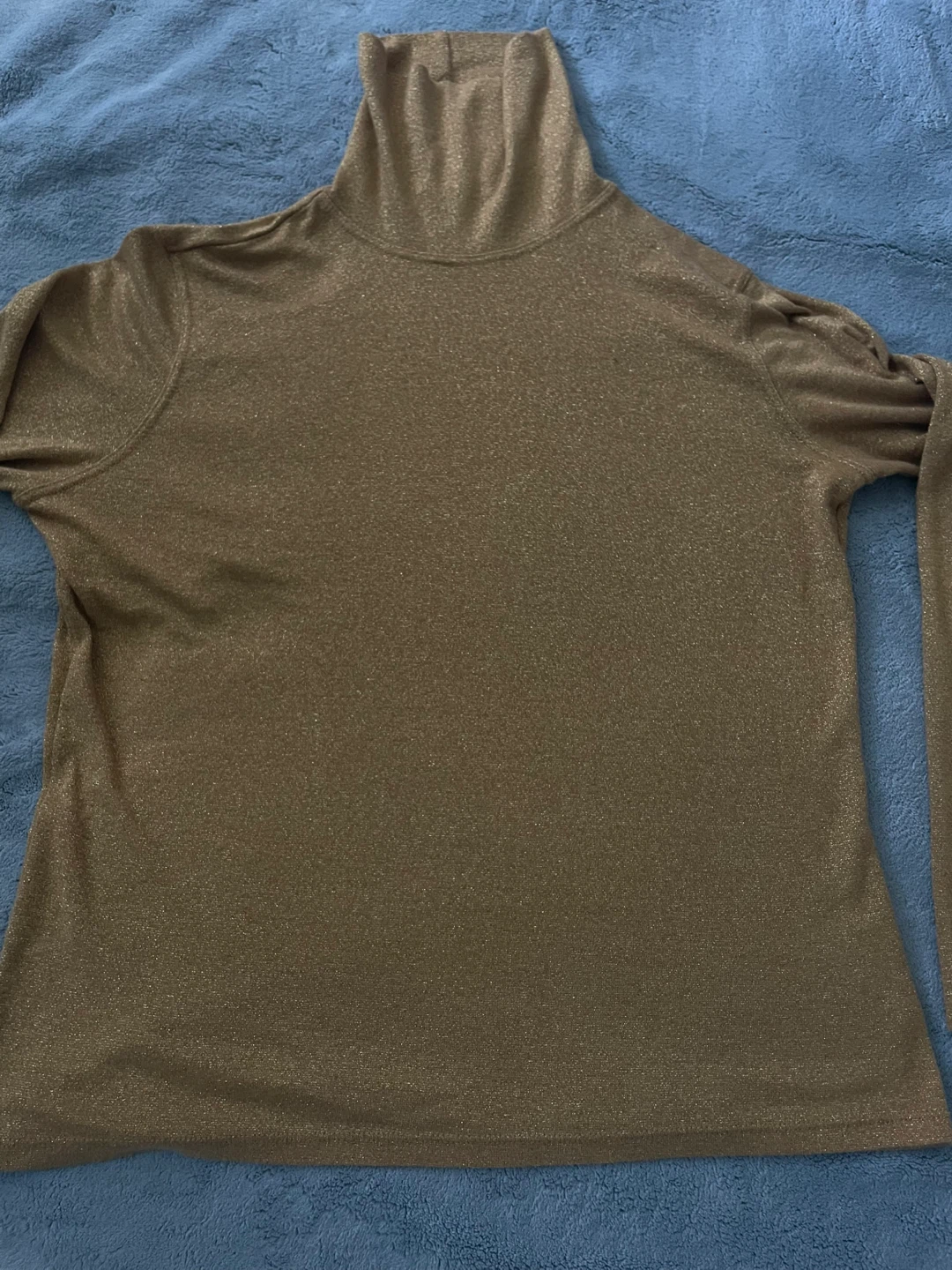 Gold Sparkly Turtleneck Sweater - photo 5