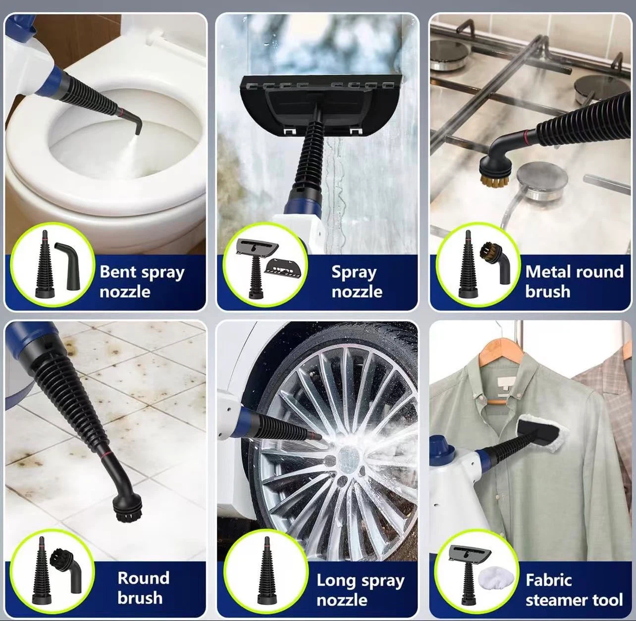 12-in-1 Steam Cleaner with Multiple Accessories - photo 5