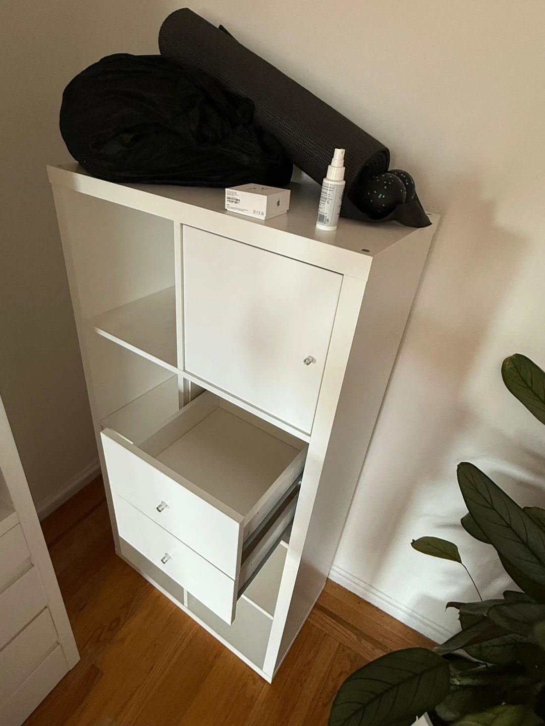 White Cube Storage Unit with Drawers and Cabinet - photo 2