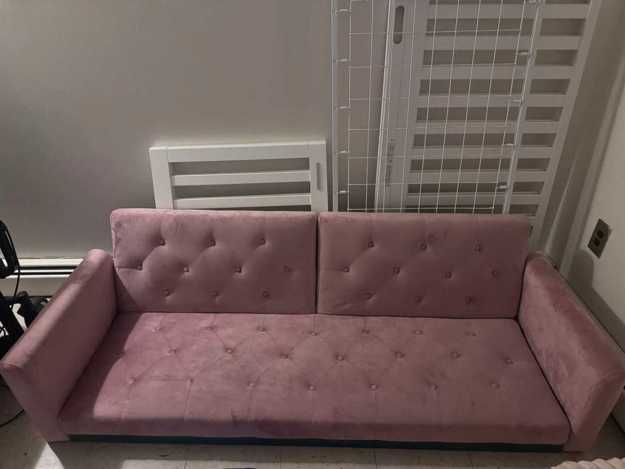 Velvet couch (pink) - photo 2