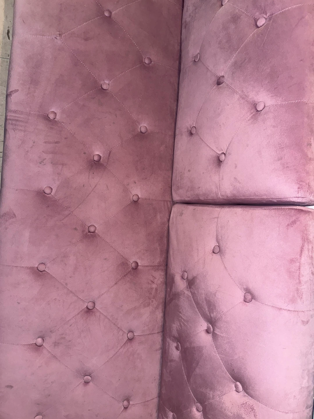 Velvet couch (pink) - photo 4